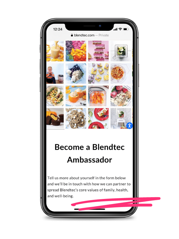 blendtec ambassador program application