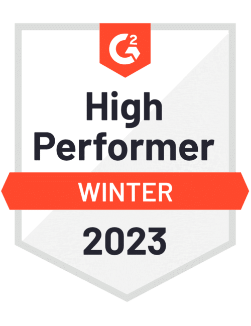 G2 badge High Performer in the Customer Advocacy category