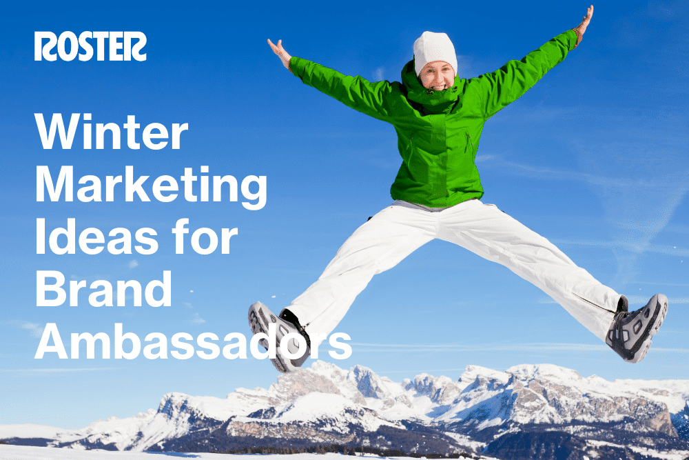 marketing ideas and winter campaigns for brand ambassador programs graphic on the Brand Ambassador and Influencer Social Media Campaign Templates webpage