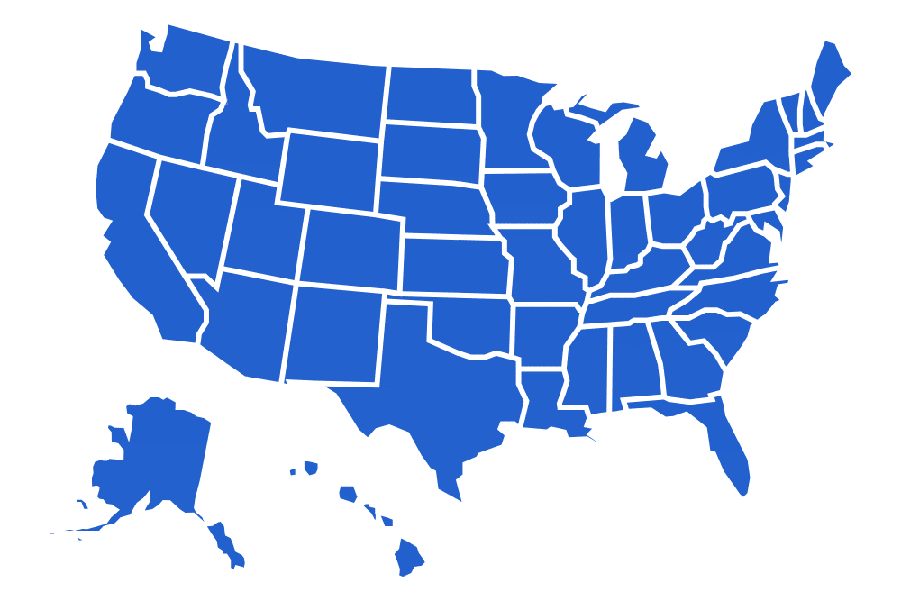 map of the states in the USA before we present the average brand ambassador salary in each state