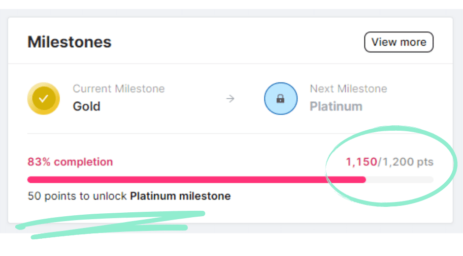 Keep tabs on creator advancement within milestones or tier levels as they participate in campaigns and actions.