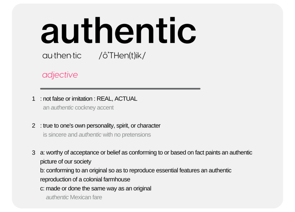 Word of the Year 2023, Authentic