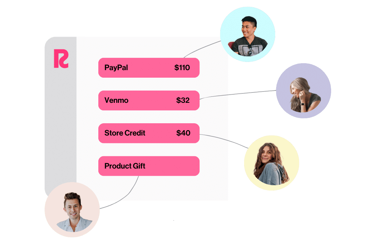 Feature image on the Payments and referral rewards for brand ambassadors web page