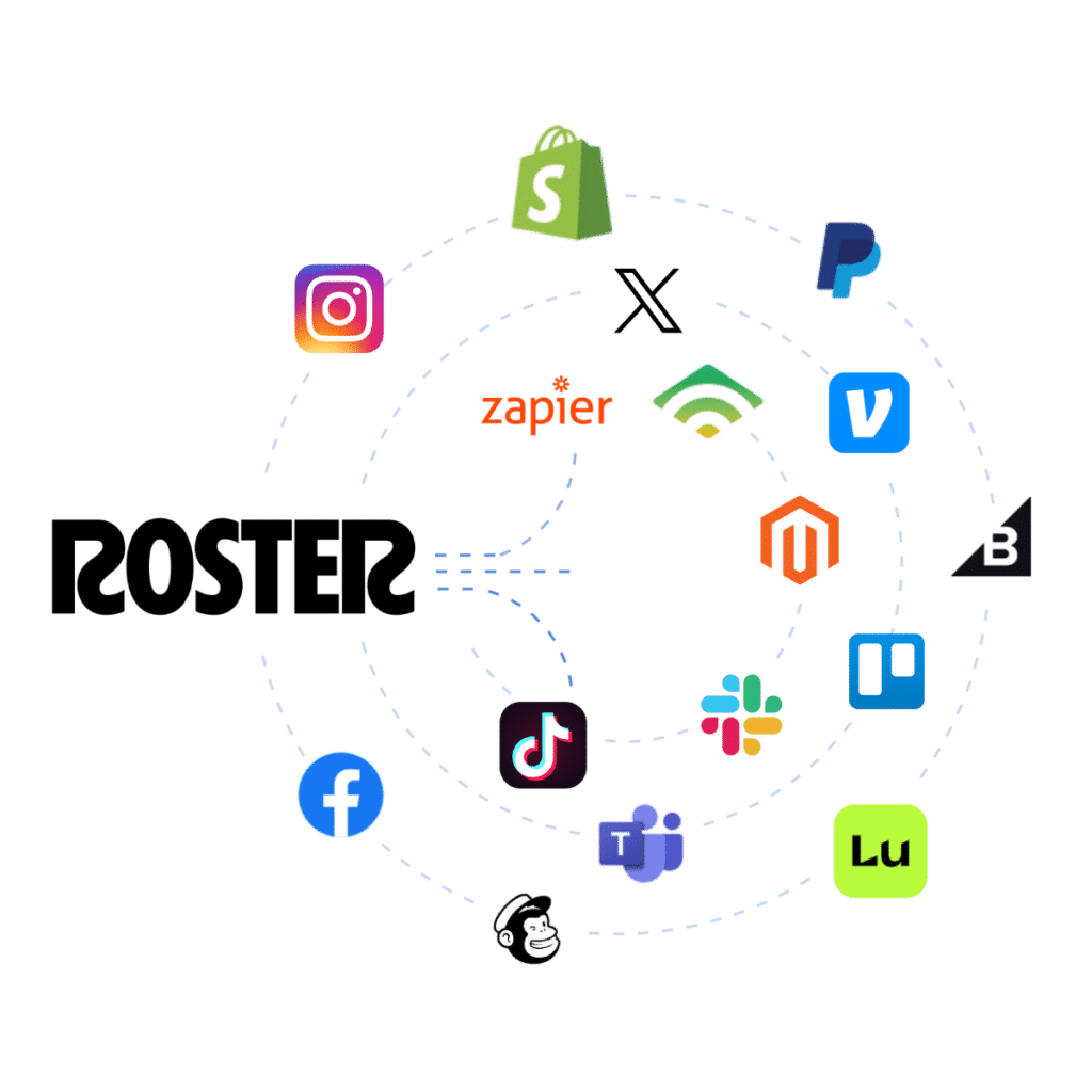 Roster all Integrations graphics