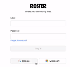single sign on to Roster with Google and Microsoft