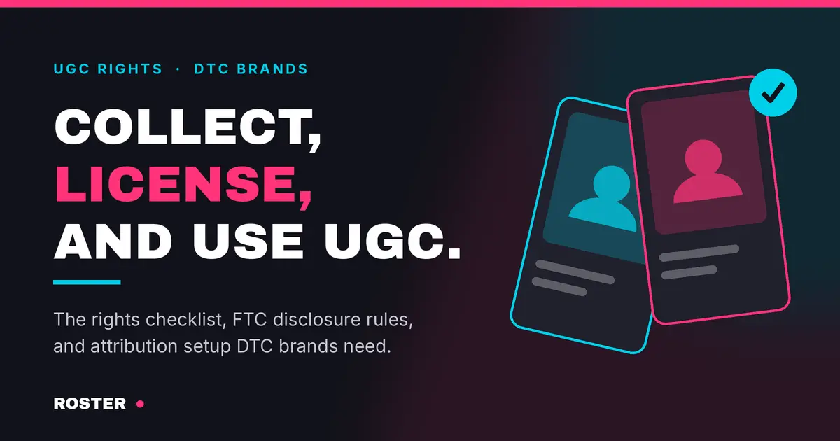 Roster UGC solutions